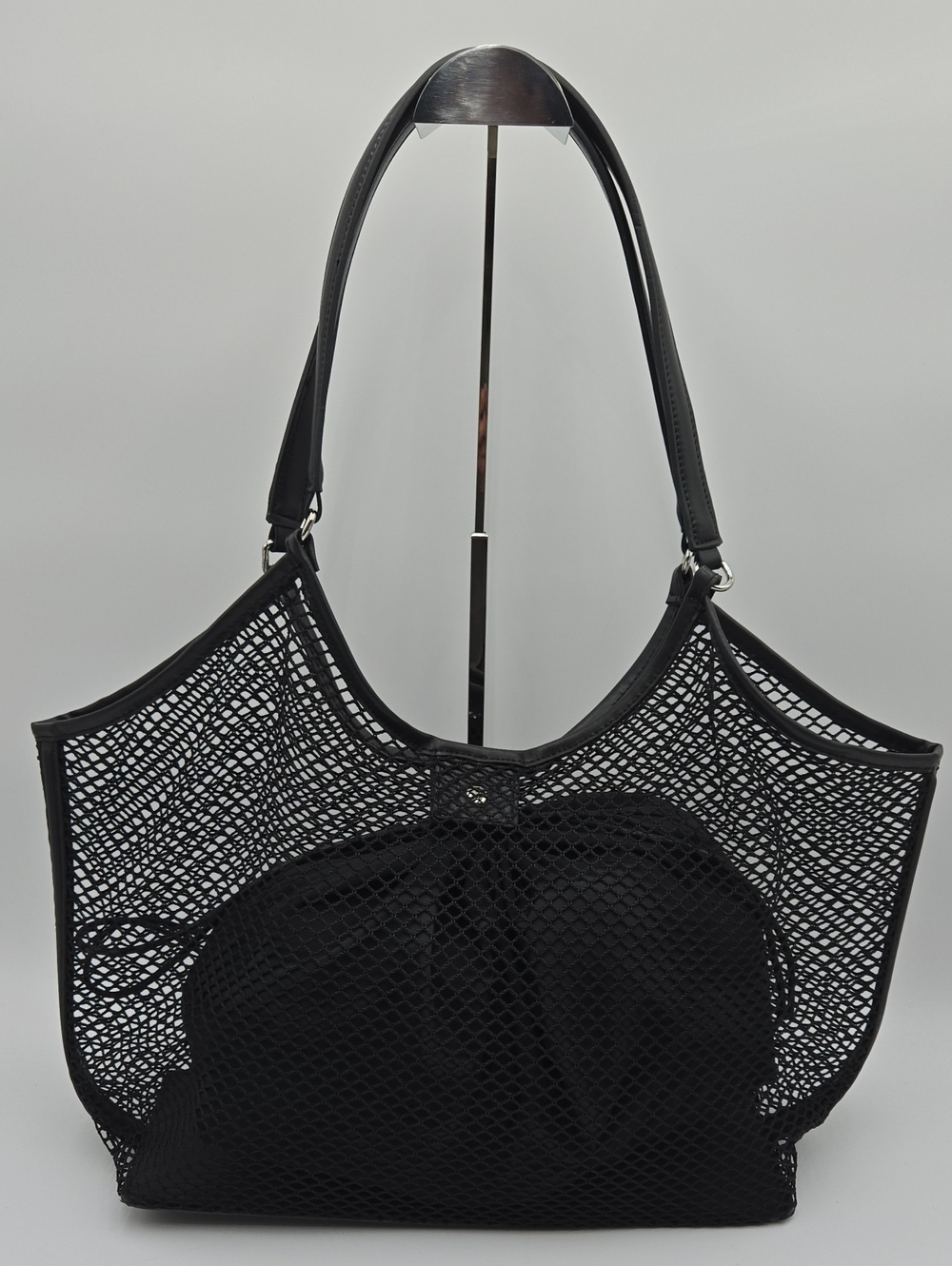 Black NET HOBO BAG